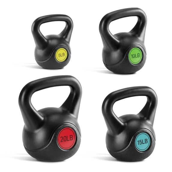 SHOUFTW Powder-Coated Kettlebell with a Cast Iron Core, with a Non-Slip Handle and Flat Base, Suitable for Fitness Training, Durable for Strength Training