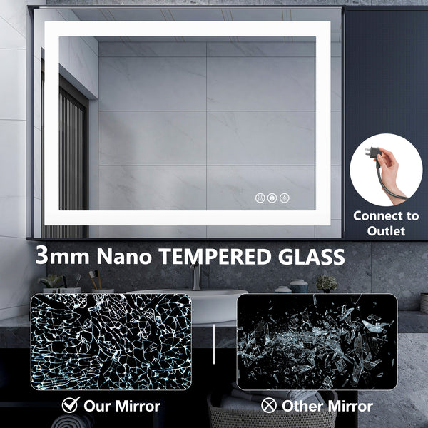 CONCETTA Bathroom Mirror, Decor Arched Wall Mirror, Bedroom Vanity Mirror with Metal Frame