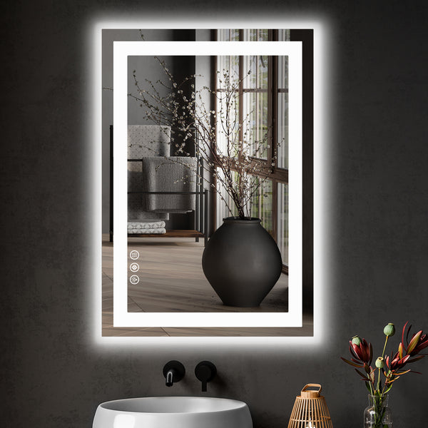 CONCETTA Bathroom Mirror, Decor Arched Wall Mirror, Bedroom Vanity Mirror with Metal Frame