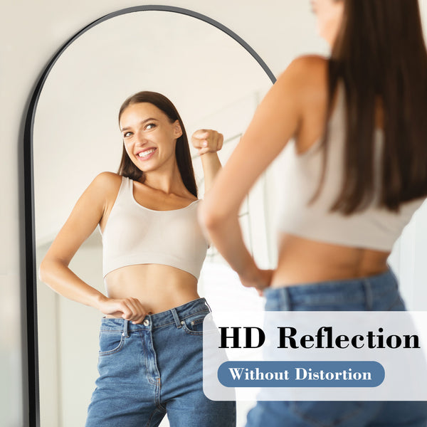 CONCETTA Rectangle Full Length Mirror, Full Body Standing Mirror Floor Mirrors