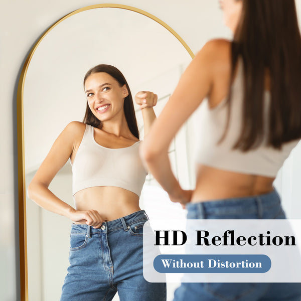 CONCETTA Rectangle Full Length Mirror, Full Body Standing Mirror Floor Mirrors