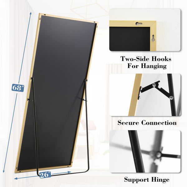 CONCETTA Rectangle Full Length Mirror, Full Body Standing Mirror Floor Mirrors