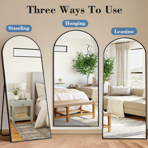 CONCETTA Rectangle Full Length Mirror, Full Body Standing Mirror Floor Mirrors