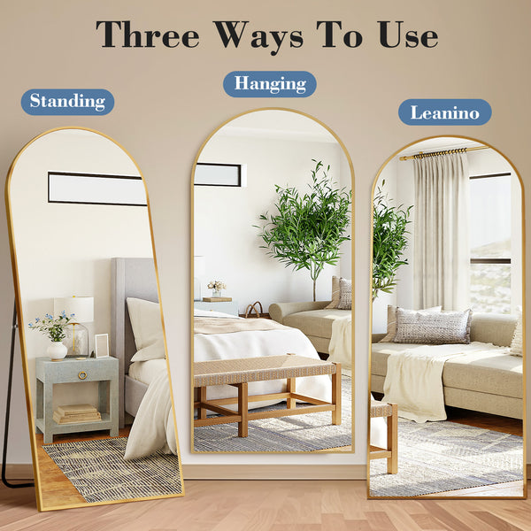 CONCETTA Rectangle Full Length Mirror, Full Body Standing Mirror Floor Mirrors