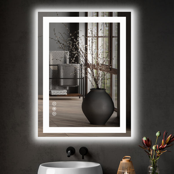 CONCETTA Bathroom Mirror, Decor Arched Wall Mirror, Bedroom Vanity Mirror with Metal Frame