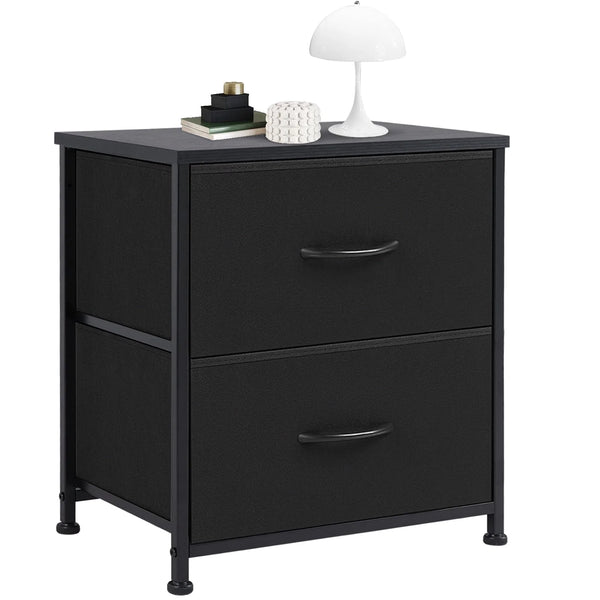 CONCETTA 2 Piece Nightstand Set - 2 Storage Drawers, Bedside Furniture End Table, Suitable for Living Room, Bedroom, Closet