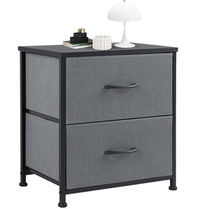 CONCETTA 2 Piece Nightstand Set - 2 Storage Drawers, Bedside Furniture End Table, Suitable for Living Room, Bedroom, Closet