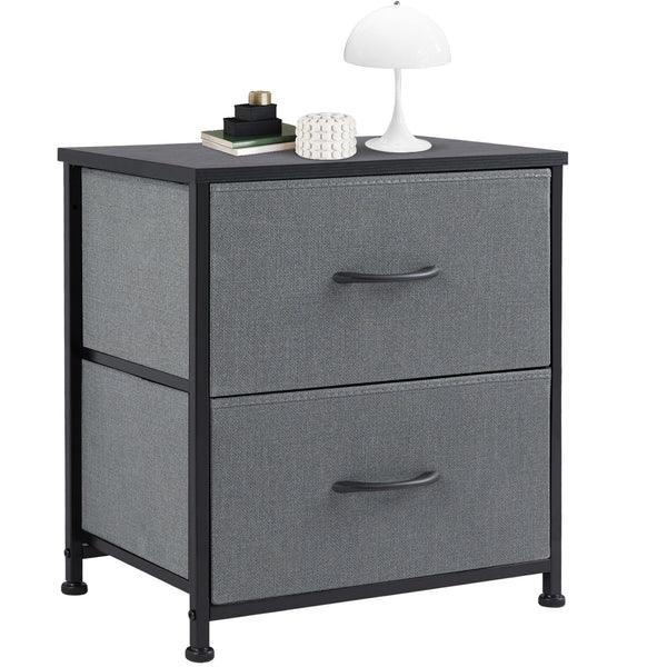 CONCETTA 2 Piece Nightstand Set - 2 Storage Drawers, Bedside Furniture End Table, Suitable for Living Room, Bedroom, Closet