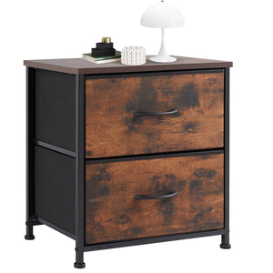 CONCETTA 2 Piece Nightstand Set - 2 Storage Drawers, Bedside Furniture End Table, Suitable for Living Room, Bedroom, Closet
