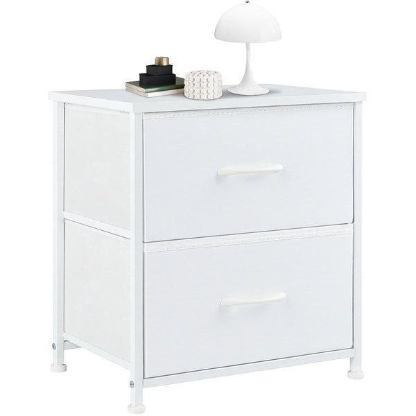 CONCETTA 2 Piece Nightstand Set - 2 Storage Drawers, Bedside Furniture End Table, Suitable for Living Room, Bedroom, Closet