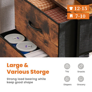 JOINSUN Nightstand Set - 2 Storage Drawers, Bedside Furniture End Table, Suitable for Living Room, Bedroom, Closet