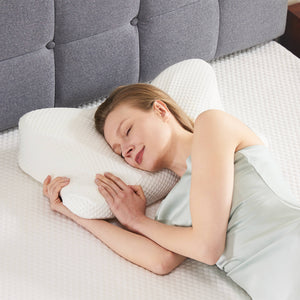 CONCETTA Cervical Neck Pillow-Memory Foam Ergonomic Contour Bed Pillows for Neck Pain Relief Cervical Neck Pillow Orthopedic Pillow for Improved Sleep Comfort and Support