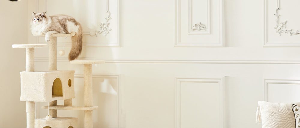 CONCETTA Cat Tree Tower, Multi-Level Cat Tree for Large Cats, Kitty, Pet House with 2 Condo, Scratching Post