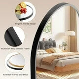 CONCETTA Bathroom Mirror, Decor Arched Wall Mirror, Bedroom Vanity Mirror with Metal Frame