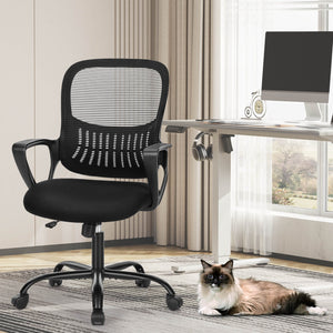 CONCETTA Office chair, ergonomic, adjustable height, with lumbar support and armrests, suitable for home, office.