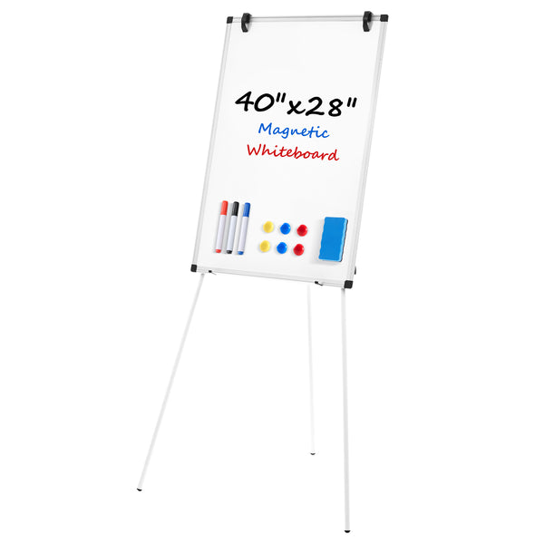 SHOUFTW Magnetic Whiteboard with Stand, Portable Dry Erase Board with Adjustable Tripod Easel for Office, Classroom, Home