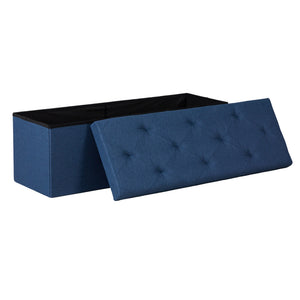 CONCETTA Folding Storage Ottoman Bench, 660lbs Weight Capacity, End‑of‑Bed Foot Rest Storage Chest for Living Room, Bedroom, Entryway