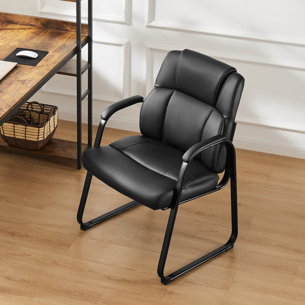 JOINSUN Waiting Room Chairs-Big and Tall PU Leather Without Wheels£¬for Reception Area Conference Room Lobby Home Computer Desk Bedroom Elderly
