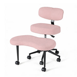 CONCETTA Meditation Cross Legged Chair PRO, Featuring Mobile Casters and 360° Swivel Design, Adjustable Backrest Relieves Pressure for Home Office, Personal Meditation Space