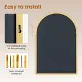 CONCETTA Bathroom Mirror, Decor Arched Wall Mirror, Bedroom Vanity Mirror with Metal Frame