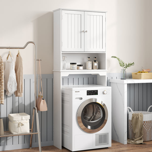 CONCETTA Over The Toilet Cabinet for Bathroom, Space Saver Storage with Quiet Magnetic Doors & Adjustable Bottom Stabilizer