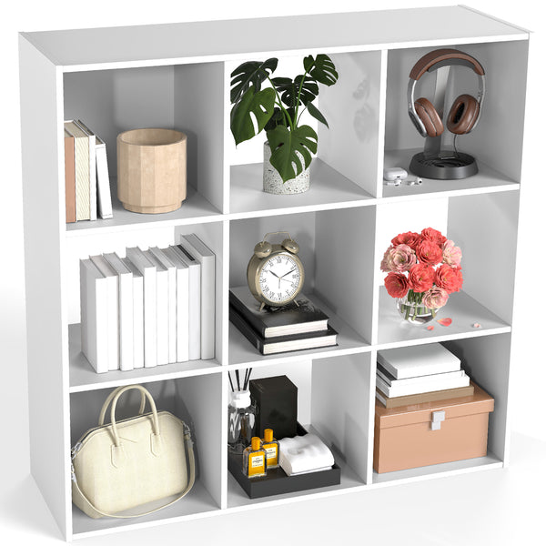 CONCETTA 6/8/9 Cube Storage Organizer, Open Bookshelf with Removable Back Panels for Living Room, Bedroom, Office
