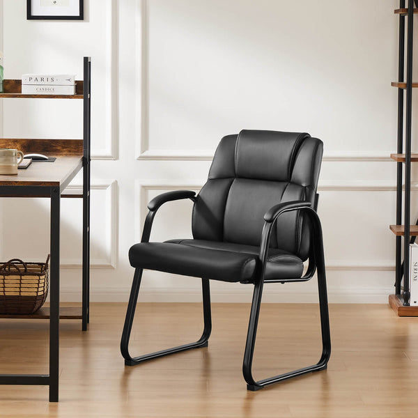 JOINSUN Waiting Room Chairs-Big and Tall PU Leather Without Wheels£¬for Reception Area Conference Room Lobby Home Computer Desk Bedroom Elderly