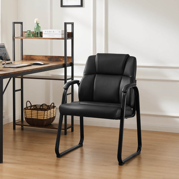 JOINSUN Waiting Room Chairs-Big and Tall PU Leather Without Wheels£¬for Reception Area Conference Room Lobby Home Computer Desk Bedroom Elderly