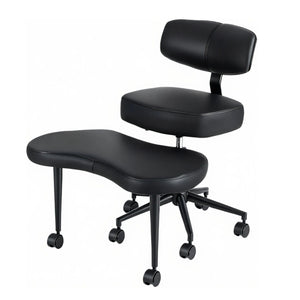 CONCETTA Meditation Cross Legged Chair PRO, Featuring Mobile Casters and 360° Swivel Design, Adjustable Backrest Relieves Pressure for Home Office, Personal Meditation Space