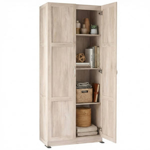 CONCETTA 71 inch Wooden Storage Cabinet, Freestanding Cupboard, 4-Tier Home Organizer for Kitchen, Living Room, Bedroom, Pantry