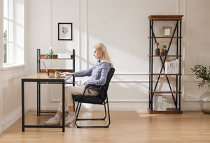 CONCETTA Executive Guest Chair 2 Pack, PU Leather Seating with Padded Armrests for Home Office