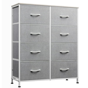 CONCETTA 8-Drawer Fabric Dresser, Storage Organizer Cabinet for Living Room, Bedroom, Office