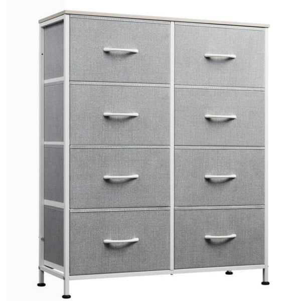 CONCETTA 8-Drawer Fabric Dresser, Storage Organizer Cabinet for Living Room, Bedroom, Office