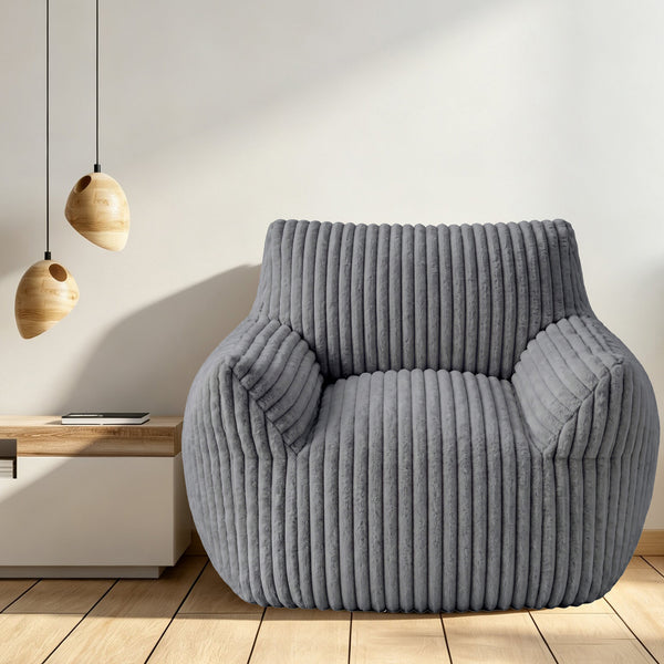 CONCETTA Bean Bag Chair, Bean Bag Sofa with High Rebound Foam Filling, Soft and Durable Lounge Chair for Living Room, Bedroom and Dorm