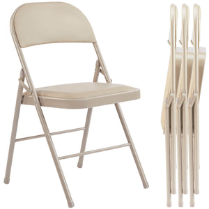 CONCETTA Genuine Leather Folding Chair - Soft and comfortable, easy to carry and store, suitable for events, weddings, parties, home, office