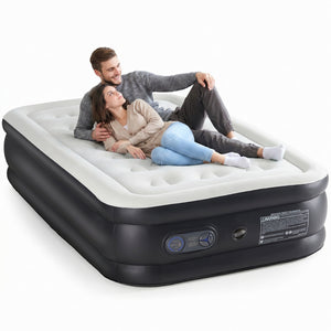 SHOUFTW Air Mattress with Built in Pump, 600LBS Weight Capacity for Camping, Home, Guests
