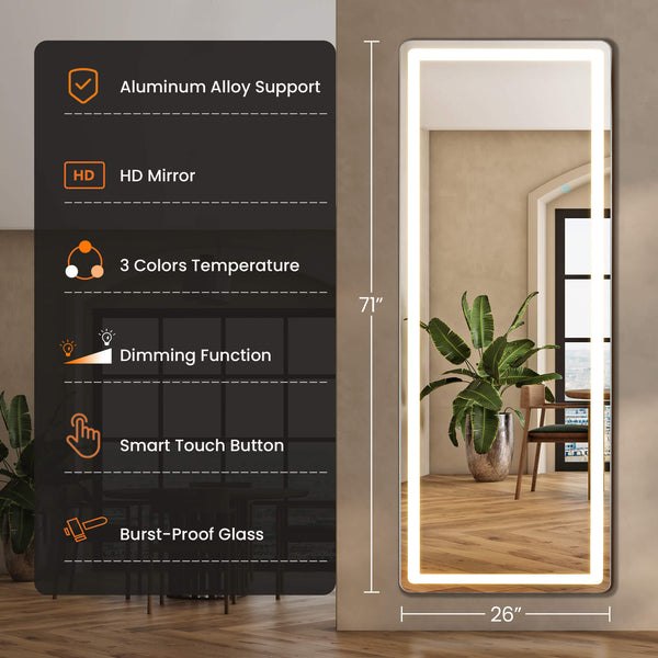 CONCETTA 3-Color LED Illuminated Mirror for Indoors