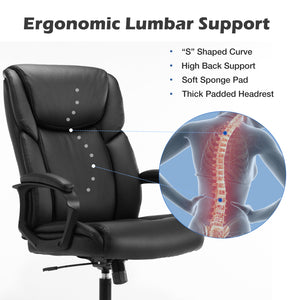 CONCETTA Executive Home Office Ergonomic Desk 360 Swivel Wheels
