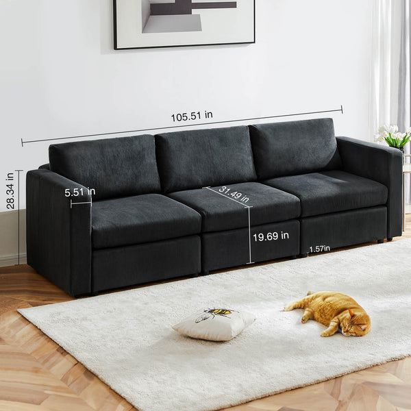 CONCETTA Convertible Sleeper Sofa Bed - Modular Sectional Sofa Set for Living Room, for office, living room, bedroom