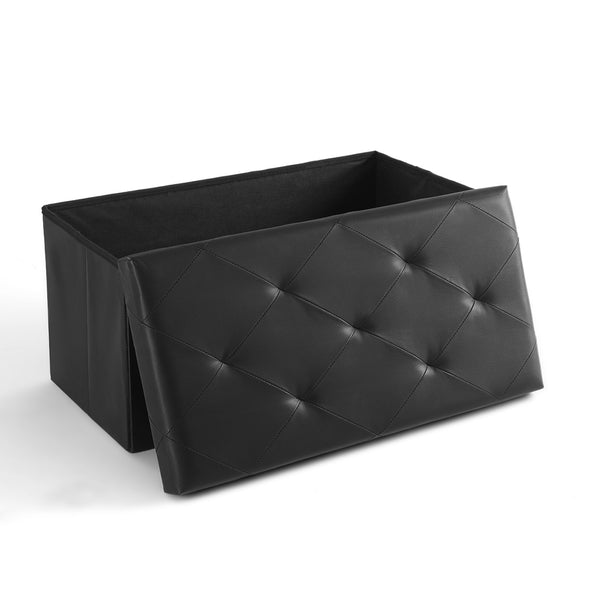 CONCETTA Foldable Storage Ottoman Bench -End of Bed Storage Foot Rest Stools, for Bedroom, Living Room, Entryway, Holds up to 660 lb