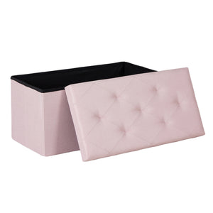 CONCETTA Folding Storage Ottoman Bench, 660lbs Weight Capacity, End‑of‑Bed Foot Rest Storage Chest for Living Room, Bedroom, Entryway