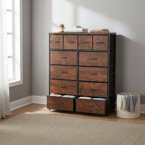 CONCETTA Dresser Storage,Storage Organizer for Closet, Suitable for Home And Office Use, Rust Brown