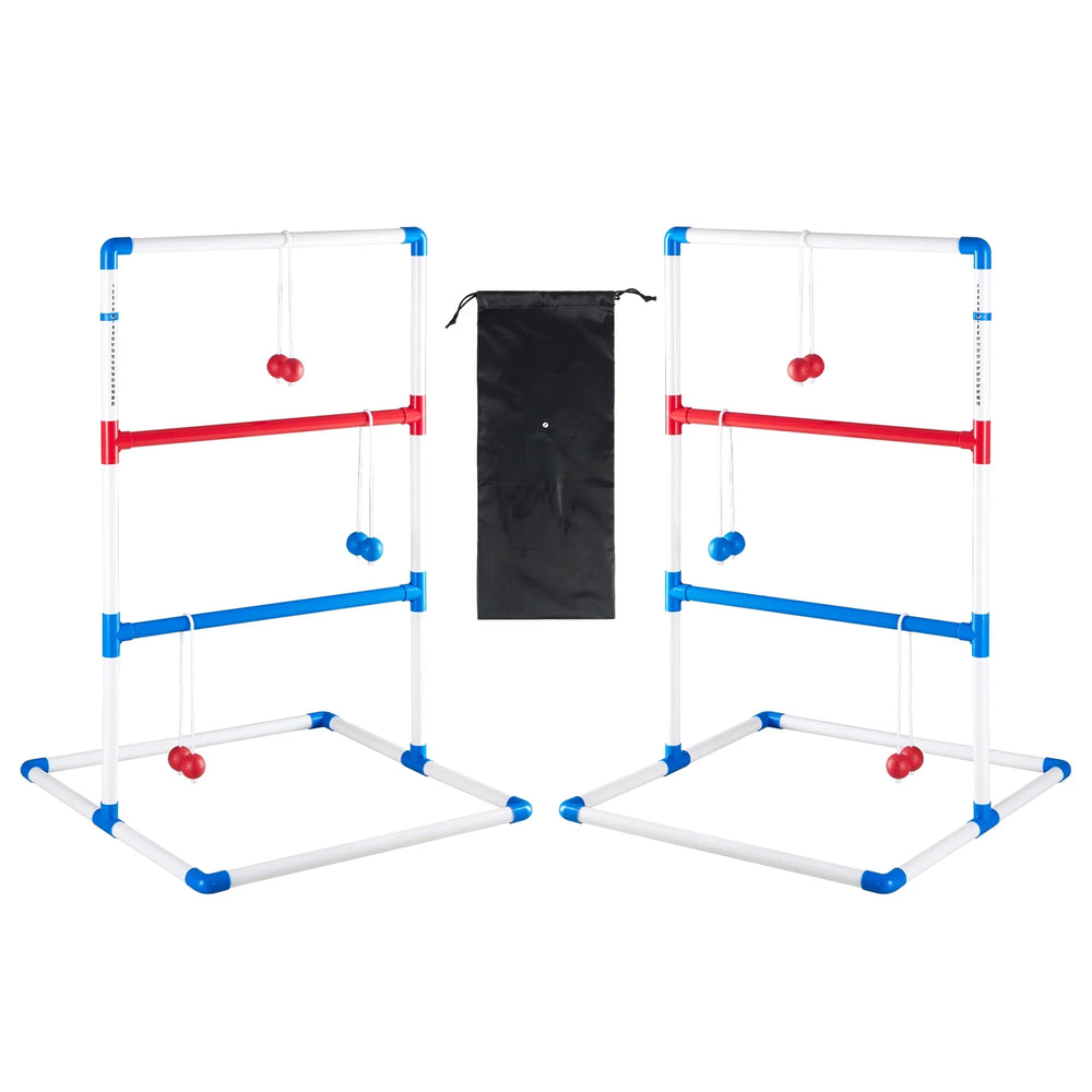 CONCETTA Ladder Toss Game for Indoor & Outdoor Play, 6 Soft Rubber Bolos, Tangle-Free Ropes & Carry Case