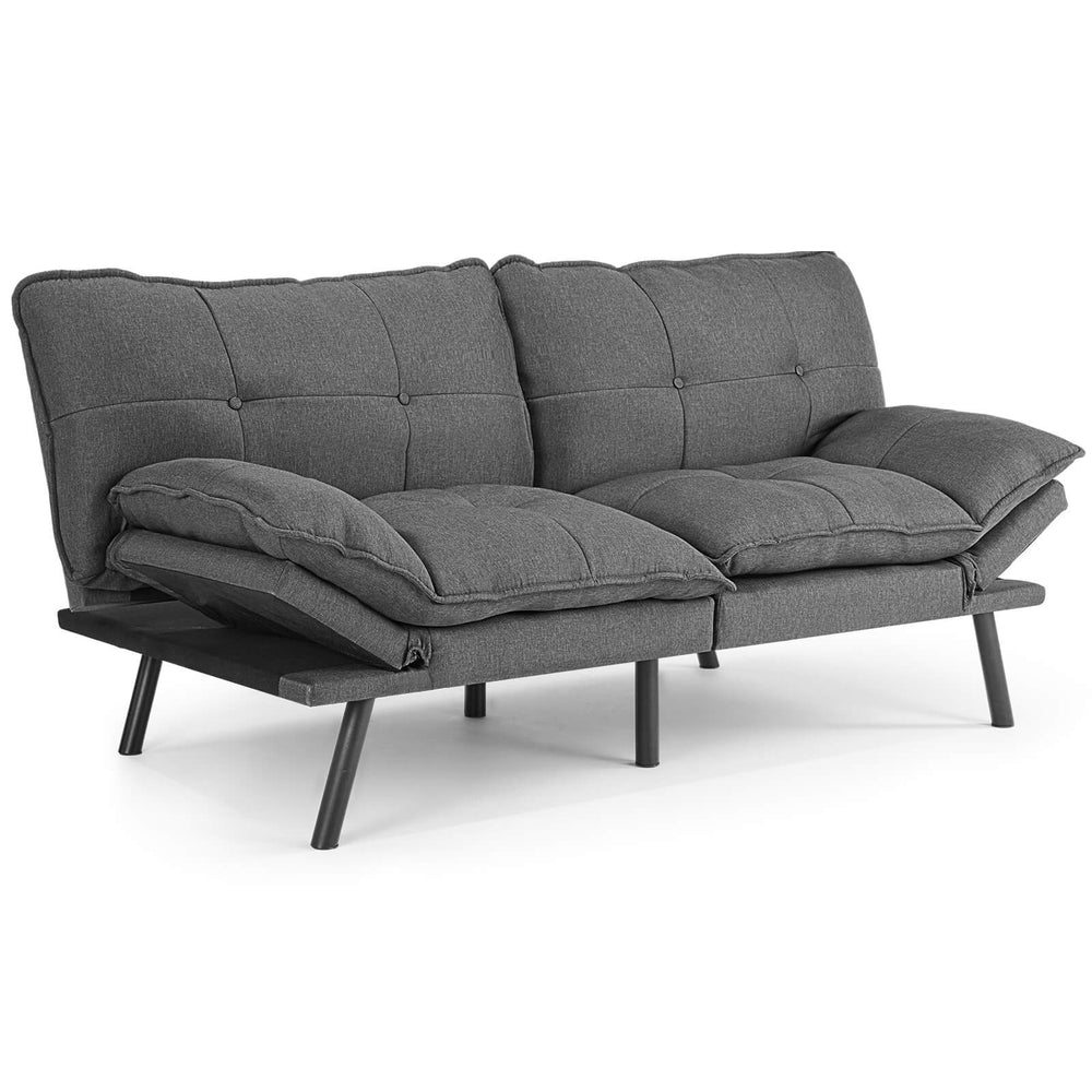 CONCETTA Sleeper Futon Sofa Couch Bed-Memory Foam Couch, Convertible Living Room Couch, Apartment, Studio, Office, Meeting, Living Room