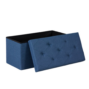 CONCETTA Folding Storage Ottoman Bench, 660lbs Weight Capacity, End‑of‑Bed Foot Rest Storage Chest for Living Room, Bedroom, Entryway