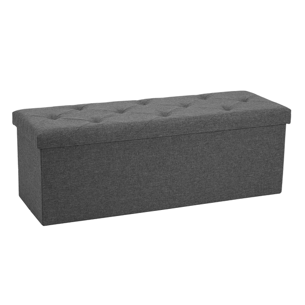 JOINSUN Foldable Storage Ottoman Bench -End of Bed Storage Foot Rest Stools, for Bedroom, Living Room, Entryway, Holds up to 660 lb