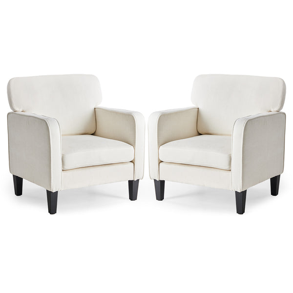 CONCETTA Fabric Accent Chair with Supportive Backrest and Armrest, Modern Comfy Chair for Living Room, Bedroom, or Office