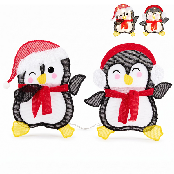 CONCETTA 2-Piece Christmas Decorations, Holiday Display Home Decorations