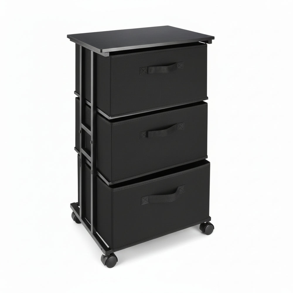 CONCETTA Dresser Storage with 3 Drawers,Item Storage with Wheels, for Home Office