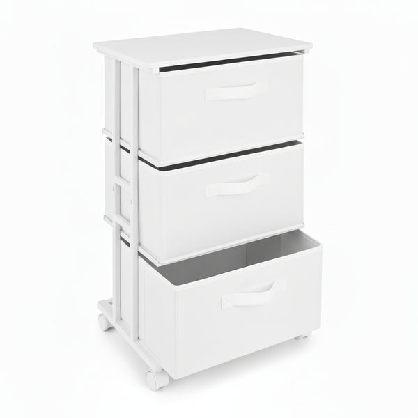CONCETTA Dresser Storage with 3 Drawers,Item Storage with Wheels, for Home Office